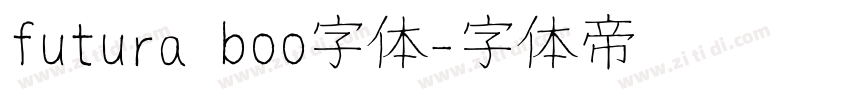 futura boo字体字体转换